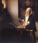 Jan Vermeer, Woman Holding a Balance